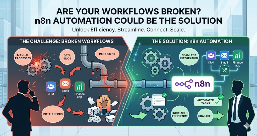 Are Your Workflows Broken? n8n Automation Could Be the Solution
