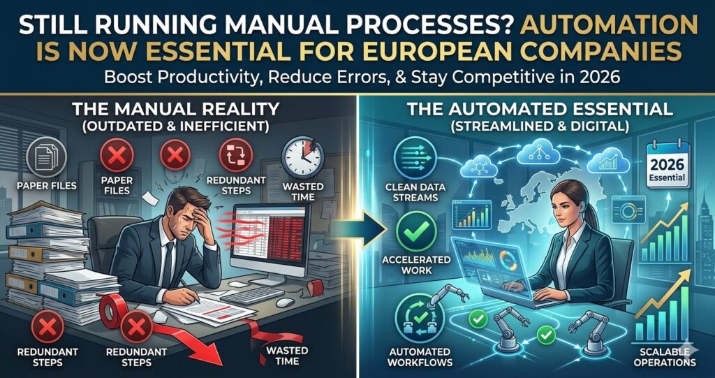 Still Running Manual Processes? Automation Is Now Essential for European Companies