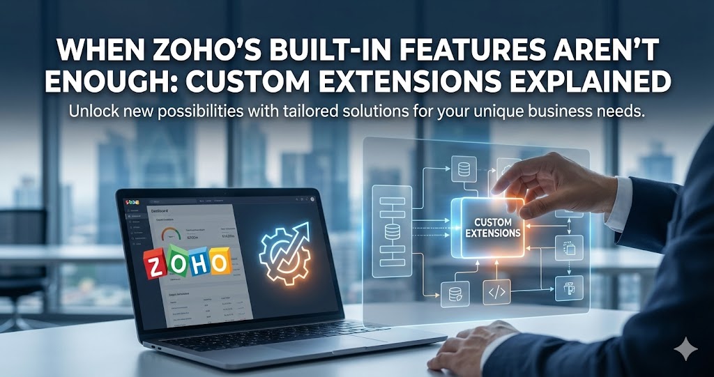 When Zoho’s Built-In Features Aren’t Enough: ZOHO Custom Extensions Development Explained